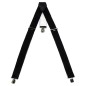 Preview: Suspenders, black, with metal clips